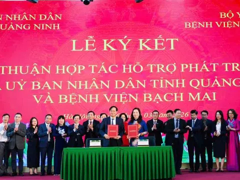 Tỉnh Quảng Ninh và Bệnh viện Bạch Mai ký hợp tác trong lĩnh vực y tế