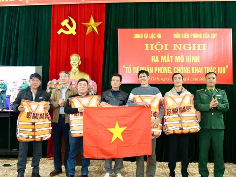 Hà Tĩnh: Ra mắt mô hình “tổ tự quản phòng, chống khai thác IUU” tại xã Lộc Hà