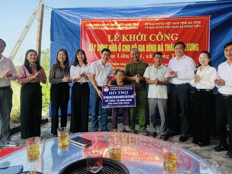 Hà Tĩnh: Đồng loạt khởi công xây dựng nhà ở cho hộ gia đình khó khăn