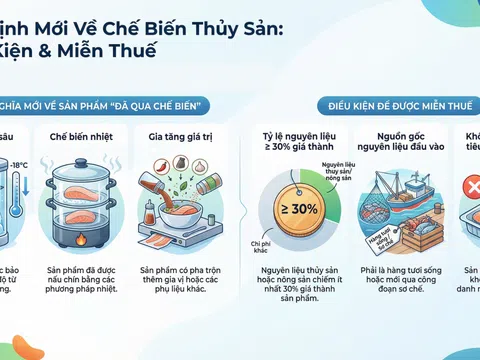 [Infographic] Miễn thuế TNDN cho chế biến thủy sản: Cú hích mới cho xuất khẩu