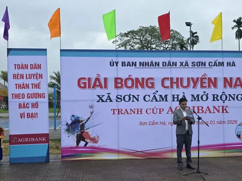 Đà Nẵng: Khai mạc Giải bóng chuyền nam xã Sơn Cẩm Hà mở rộng – Tranh cúp Agribank