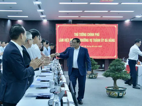 Thủ tướng Phạm Minh Chính làm việc với Ban Thường vụ Thành ủy Đà Nẵng