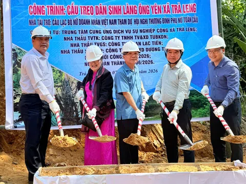 Đà Nẵng: Trà Leng khởi công cầu treo dân sinh tại làng Ông Yên