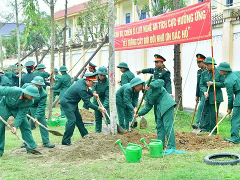 Bộ Chỉ huy Quân sự tỉnh Nghệ An phát động phong trào "Tết trồng cây đời đời nhớ ơn Bác Hồ" năm 2026