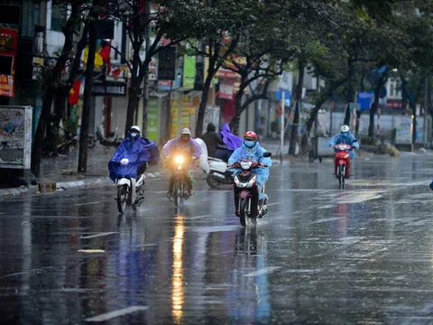 Không khí lạnh duy trì, mưa dông còn xuất hiện ở nhiều khu vực