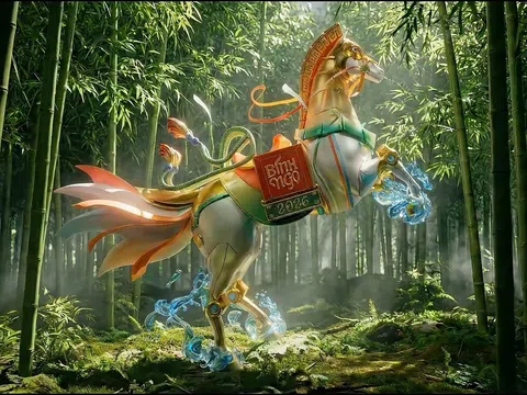 Linh vật “Bính Ngọ vươn mình” truyền cảm hứng tri thức tại Đường sách Tết 2026