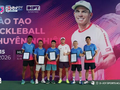 Huyền thoại Kyle Yates cùng D-Joy thiết lập chuẩn đào tạo Pickleball quốc tế tại Việt Nam