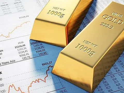 Giá vàng châu Á chiều 14/10 gần mức cao nhất trong một tháng