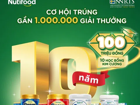 Nhãn hàng Nutifood GrowPLUS+ tri ân khách hàng bằng nhiều giải thưởng hấp dẫn