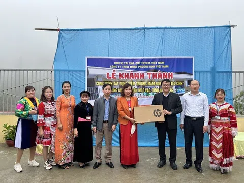 Quỹ Toyota Việt Nam hỗ trợ xây dựng điểm trường cho trẻ em Hà Giang