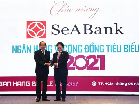 Ngân hàng SeABank nhận 2 giải thưởng “Ngân hàng Việt Nam tiêu biểu 2021”