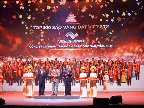 Tập Đoàn Thắng Lợi vinh dự nhận danh hiệu TOP 100 Giải thưởng Sao Vàng đất Việt năm 2021