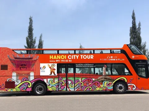 Miễn phí vé trải nghiệm dịch vụ xe buýt 2 tầng "Hanoi City tour" phục vụ SEA Games 31