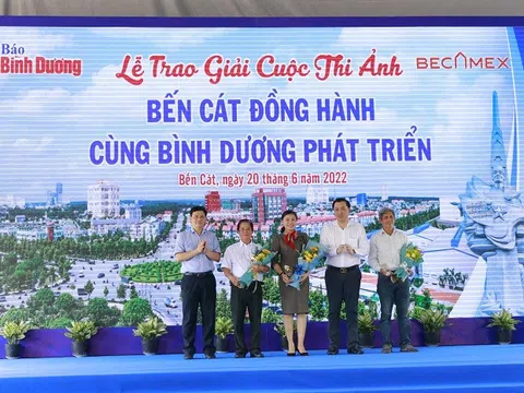 Bình Dương: Trao giải Cuộc thi ảnh “Bến Cát đồng hành cùng Bình Dương phát triển”