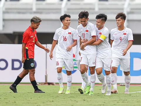 U20 Việt Nam thắng đậm U20 Timor Leste ở lượt trận thứ 2 Bảng F Vòng loại U20 Châu Á 2023