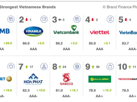 Hòa Phát nằm trong Top 50 thương hiệu giá trị nhất Việt Nam