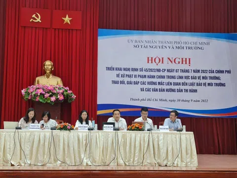 TP.HCM: Hội nghị triển khai Nghị định 45 về xử phạt vi phạm hành chính trong lĩnh vực bảo vệ môi trường