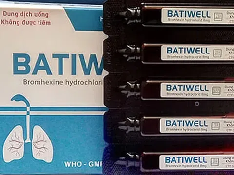 Vi phạm chất lượng mức độ 2, lô thuốc dung dịch uống Batiwell của Công ty cổ phần 23 tháng 9 bị thu hồi