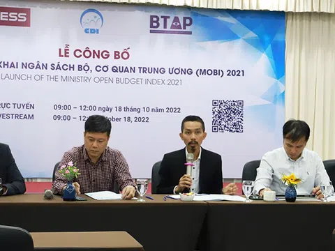 Công bố chỉ số ngân sách Bộ và cơ quan Trung ương năm 2021