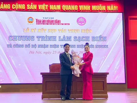 Tập đoàn Nusee và Tạp chí Tòa án Nhân dân ký kết hợp tác thực hiện Chương trình "Làm sạch biển"