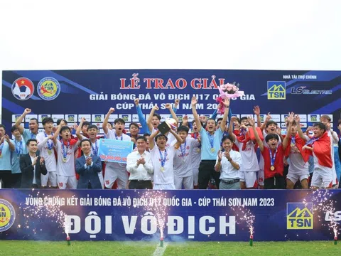 Đội tuyển U17 Viettel vô địch Giải bóng đá U17 Quốc gia 2023