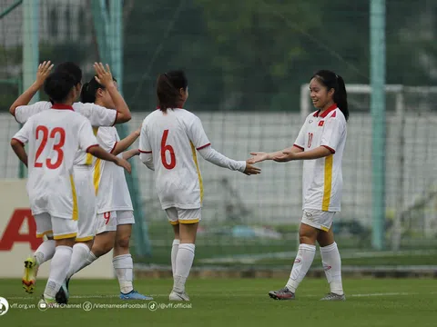 U17 nữ Việt Nam thắng đậm Palestine 5-0 trong trận ra quân Vòng loại thứ nhất U17 nữ Châu Á 2024