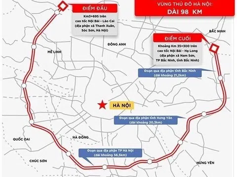 Hà Nội dự kiến khởi công Dự án đường Vành đai 4 tại 4 vị trí