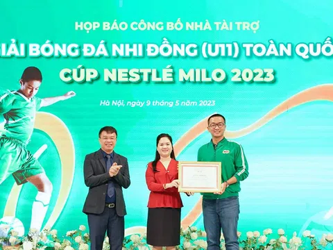 Nestlé MILO đồng hành cùng Giải Bóng đá Nhi đồng (U11) toàn quốc - Cúp Nestlé MILO 2023