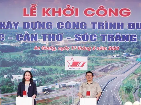 Khởi công Dự án cao tốc Châu Đốc – Cần Thơ – Sóc Trăng giai đoạn 1