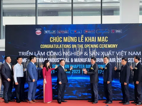 Đang diễn ra Triển lãm Công nghiệp và Sản xuất Việt Nam 2023 tại Bình Dương