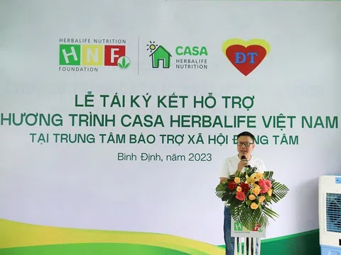 Herbalife Việt Nam gia hạn hợp tác với Casa Herbalife giúp nâng cao chất lượng bữa ăn hàng ngày cho hơn 1.100 trẻ em