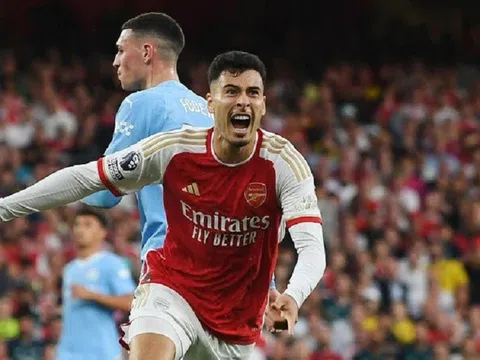 Đánh bại Man City, Arsenal lên vị trí thứ 2 bảng xếp hạng