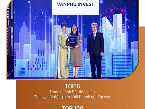 Văn Phú - Invest giành cú đúp giải thưởng tại Lễ vinh danh Top 100 Nơi làm việc tốt nhất Việt Nam 2023