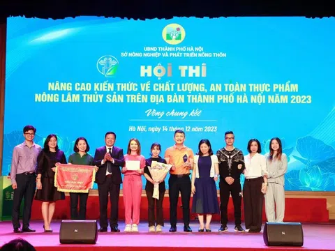 Quận Tây Hồ xuất sắc giành giải Đặc biệt Hội thi "Nâng cao kiến thức về chất lượng, ATTP nông, lâm, thủy sản" thành phố Hà Nội năm 2023