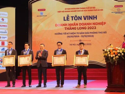 Hà Nội: Vinh danh doanh nhân, doanh nghiệp Thăng Long 2023