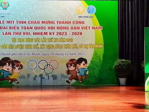 Hội Nông dân TP. Hồ Chí Minh mít tinh chào mừng thành công đại hội toàn quốc Hội Nông dân Việt Nam lần thứ VIII