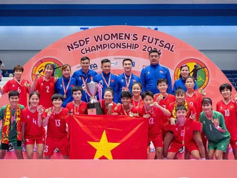 Đội tuyển Futsal nữ Việt Nam lên ngôi vô địch giải NSDF Women’s Futsal Championship 2024