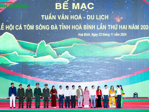 Bế mạc Tuần Văn hóa - Du lịch và Lễ hội Cá, tôm sông Đà tỉnh Hòa Bình lần thứ hai năm 2024