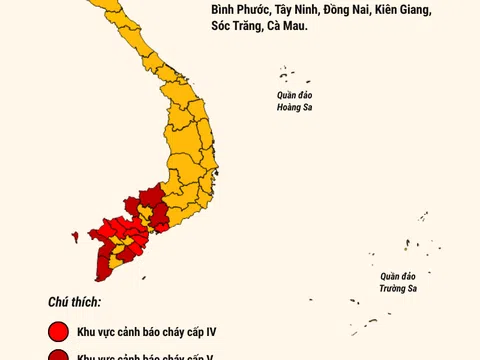 Cảnh báo nguy cơ cháy rừng tại nhiều địa phương