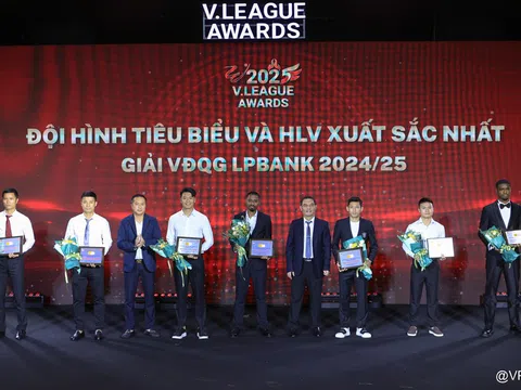 Chương trình V.League Awards 2025 được tổ chức tại Hà Nội
