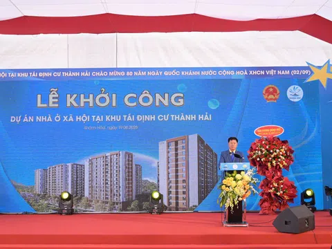 Chính thức khởi công hơn 1.300 căn nhà ở xã hội tại khu tái định cư Thành Hải