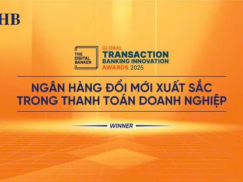 Ngân hàng SHB được The Digital Banker vinh danh "Đổi mới xuất sắc trong thanh toán doanh nghiệp"