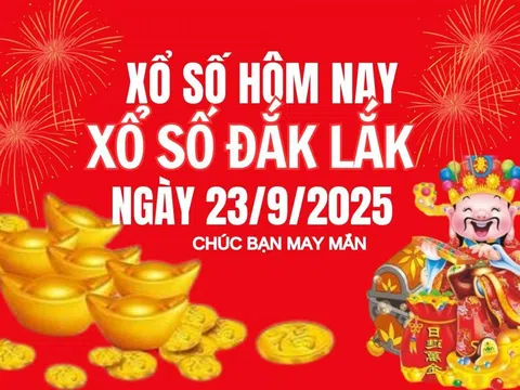 Kết quả xổ số Đắk Lắk hôm nay 23/9/2025 - XSĐL 23/9