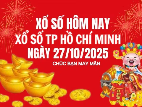 Kết quả xổ số Hồ Chí Minh hôm nay ngày 27/10/2025 - XSHCM 27/10