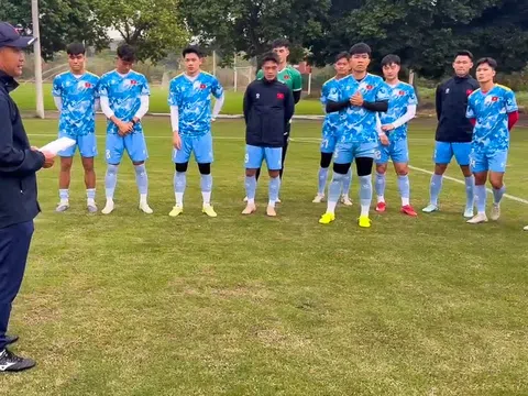 Đội tuyển U22 Việt Nam tích cực luyện tập, chuẩn bị cho trận ra quân gặp đội chủ nhà U22 Trung Quốc