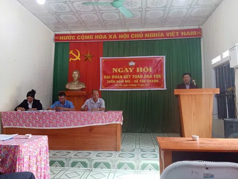 Tuyên Quang: Rộn ràng ngày hội Đại đoàn kết toàn dân tộc thôn Nậm Mu - xã Tân Quang