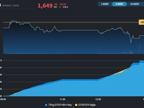 Cổ phiếu trụ chưa sẵn sàng trở lại, thị trường giảm hơn 10 điểm