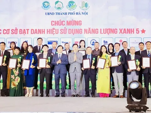 Gần 90 cơ sở, công trình sử dụng năng lượng xanh ở Hà Nội được vinh danh