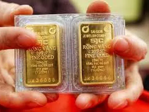 Vàng miếng, vàng nhẫn đồng loạt giảm sâu