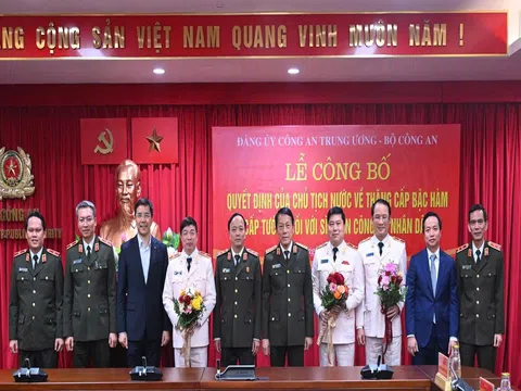 Giám đốc Công an tỉnh Quảng Ngãi Hồ Song Ân được thăng cấp bậc hàm Thiếu tướng